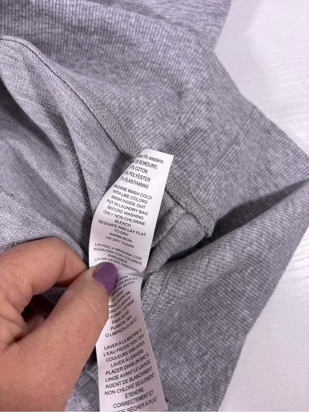 NWT Michael Kors Hoodie Dress Gray MK Logo Sweatshirt Dress Size Medium - Picture 9 of 9